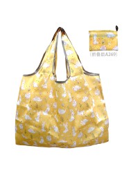 Reusable Oxford Shopping Bag Large Size Foldable Tote Bag Washable Cloth Eco Friendly Grocery Bags