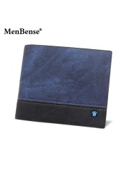 New Leather Men Wallets High Quality Zipper Short Desigh Card Holder Male Purse Vintage Coin Holder Men Wallets Cards Protectors