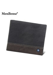 New Leather Men Wallets High Quality Zipper Short Desigh Card Holder Male Purse Vintage Coin Holder Men Wallets Cards Protectors