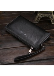 Clutch men male wallet luxury brand ID holder wallet for men cover on phone passport bag coin purse card card holder