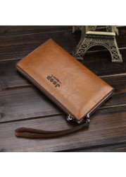 Clutch men male wallet luxury brand ID holder wallet for men cover on phone passport bag coin purse card card holder