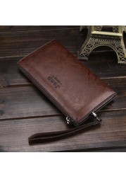 Clutch men male wallet luxury brand ID holder wallet for men cover on phone passport bag coin purse card card holder