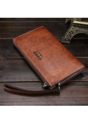 Clutch men male wallet luxury brand ID holder wallet for men cover on phone passport bag coin purse card card holder