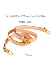 Genuine Leather Bag Strap High Quality Shoulder Strap Bag Accessories Narrow Bag Strap Hot Fashion Shoulder Bag Parts