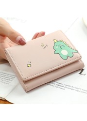 Women Wallets 4 Color Short Money Bags Cute Small Wallet Women Student Card Holder Girl ID Bag Card Holder Coin Purse