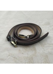 High Quality Leather Bag Strap Adjustable Chic Long Belt Detachable Handle Replacement Metal Buckle Crossbody Bag Accessories