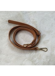 High Quality Leather Bag Strap Adjustable Chic Long Belt Detachable Handle Replacement Metal Buckle Crossbody Bag Accessories