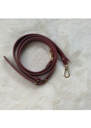 High Quality Leather Bag Strap Adjustable Chic Long Belt Detachable Handle Replacement Metal Buckle Crossbody Bag Accessories