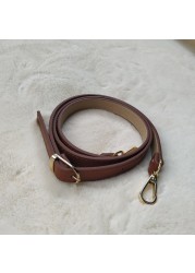 High Quality Leather Bag Strap Adjustable Chic Long Belt Detachable Handle Replacement Metal Buckle Crossbody Bag Accessories