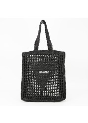 2022 designer brands hollow letters raffia straw tote fashion leaf woven shoulder bags women summer beach handbag leisure bag