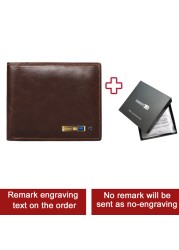 SmartLB Smart Fashion Wallet GPS Bluetooth Tracker Gift for Father's Day Slim Credit Card Holder Inscription