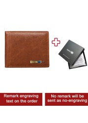 SmartLB Smart Fashion Wallet GPS Bluetooth Tracker Gift for Father's Day Slim Credit Card Holder Inscription