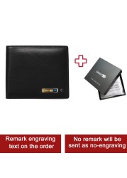 SmartLB Smart Fashion Wallet GPS Bluetooth Tracker Gift for Father's Day Slim Credit Card Holder Inscription