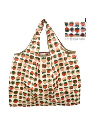 Oxford Foldable Large Shopping Bag Recycled Eco Friendly Ladies Shopping Bag Reusable Floral Fruit Vegetable Grocery Pocket