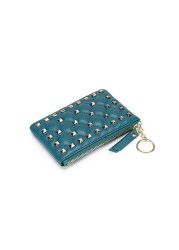 Ladies Coin Purse Leather Short Key Case 2022 New Zipper Wallet Luxury Card Design Women's Case Cove Coin