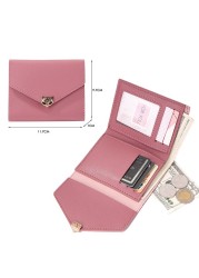 Women's PU Leather Wallet, Wallet, Card Holder, Necklace, Wallet, Card, Money Bag