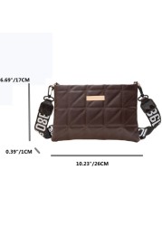 Women Shoulder Bags Fashion PU Leather Underarm Bags Pure Color All-Match Lattice Style Shopping Bags Designer Clutch