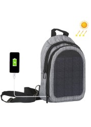 solar backpack outdoor camping hiking backpack solar panel charging travel hiking cycling school bag