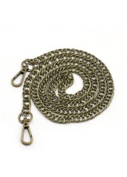 1PC 120cm DIY Chain Strap Handbag Shoulder Chains Crossbody Replacement Straps With Metal Buckles Purse Bag Accessories