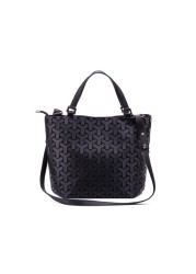 3D Geometric Women Handbag Luminous Large Reflective Bao Bag Women Padded Shoulder Strap 2020