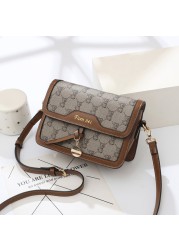 DN Crossbody Shoulder Bags for Women Vintage Women Handbags Trend Stylish Bear Animal Prints Female Vintage Paneled Design