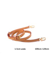 Bag Strap 100% Genuine Leather Strap for Designer Brand Shoulder Messenger Bag Strap Oxidation Cowhide Bag Accessory Parts