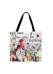 Sunflower Printed Casual Ladies Shopping Shoulder Bags Large Capacity Tote Bags Eco Shopping High Quality Folding Bags