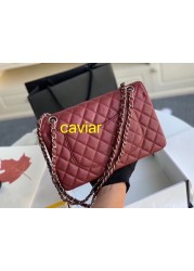 Famous Brand 100% Genuine Leather Classic Women Handbag Luxury Elegant High Quality Sheepskin Crossbody Bags