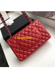 Famous Brand 100% Genuine Leather Classic Women Handbag Luxury Elegant High Quality Sheepskin Crossbody Bags