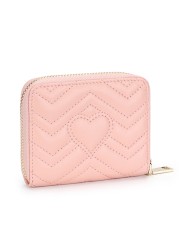 Card holders women leather short document pocket new sheepskin embroidered multi card pocket wallet small driver's license bag