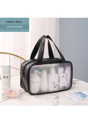 1PC PVC Women Cosmetic Bag Large Capacity Makeup Bag Waterproof Transparent Cosmetic Organizer Storage Bag Clear Cosmetic Bag