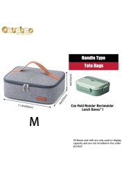 Thermal lunch bag for men and women gray Oxford cloth aluminum foil insulation multi-size shoulder bag waterproof camping bag