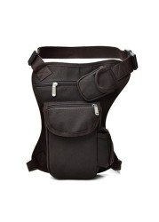 Men Canvas Drop Waist Bags Leg Backpack Belt Men Bicycle and Motorcycle Money Belt Fanny Pack for Work High Quality