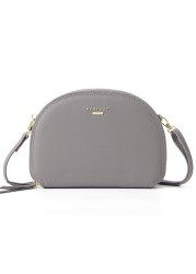 Women Crossbody Bag Fashion Semicircle Saddle Solid Color All-match Comfortable Shoulder Bags For Female Designer Handbags