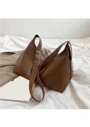Women Leather Handbags Women's PU Tote Bag Large Capacity Female Casual Solid Shoulder Bags Women Handbags Bolsas Femininas