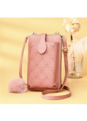 Women Wallet Mobile Phone Wallet Small Shoulder Bag Multifunction Handbag Money Wallets Clutch Card Holders Storage Organizer