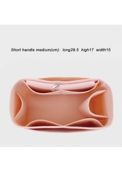 New Multifunctional Women Felt Insert Bag Makeup Cosmetic Bags Travel Inner Purse Handbag Storage Organizer Tote for Longchamp