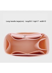 New Multifunctional Women Felt Insert Bag Makeup Cosmetic Bags Travel Inner Purse Handbag Storage Organizer Tote for Longchamp