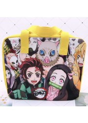 Demon Slayer Devil Blade Cartoon Anime Insulation Bag Kimetsu no Yaiba Tanjirou Nezuko Picnic Lunch Box Meal Bento Hand Storage Bag