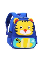 Fashion Kids School Bag Cartoon Kids School Bag Boys Girls Bag Kindergarten Book Bag Tiger Cat Schoolbags