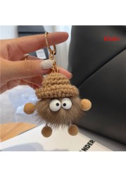 Cute Mink Keychain Diecast Car Key Ring Bag Keychain Accessories