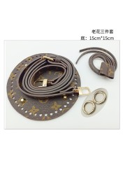 Hand DIY Bag Accessories High Quality Leather Bag Base Strap Canvas Bag Material Bucket Crochetbag