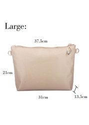 Nylon Bag Insert Organizer With Soft Zipper Pockets Light Perfect Purse Organizer To Keep Everything Stylish Bolsa De Maquiagem