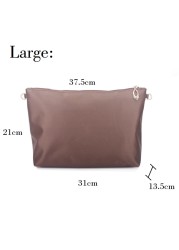 Nylon Bag Insert Organizer With Soft Zipper Pockets Light Perfect Purse Organizer To Keep Everything Stylish Bolsa De Maquiagem