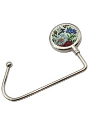 Mini Hand Bag Straight Holder Round Zinc Alloy Table Convenient Purse Hook Hanger Accessories Non Slip Pad Gift Portable