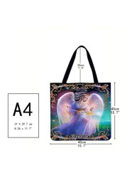 Casual Ladies Tote Bag Constellation Printed Pattern Design Travel Large Capacity Linen Female Exquisite Shopping Bag