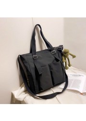 Female shopper bag simple fashion zipper shoulder bags waterproof large capacity tote bags women brand crossbody bag