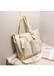 Female shopper bag simple fashion zipper shoulder bags waterproof large capacity tote bags women brand crossbody bag