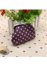 PU Leather Pocket Money Wallet Buckle Coin Purse Candy Color Card Holder Simple Double Layer Small Wallet Gift for Women Girls