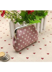 PU Leather Pocket Money Wallet Buckle Coin Purse Candy Color Card Holder Simple Double Layer Small Wallet Gift for Women Girls